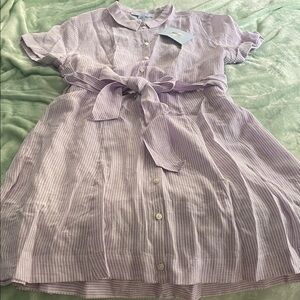 Hill House Lilac Stripe The Laura Dress